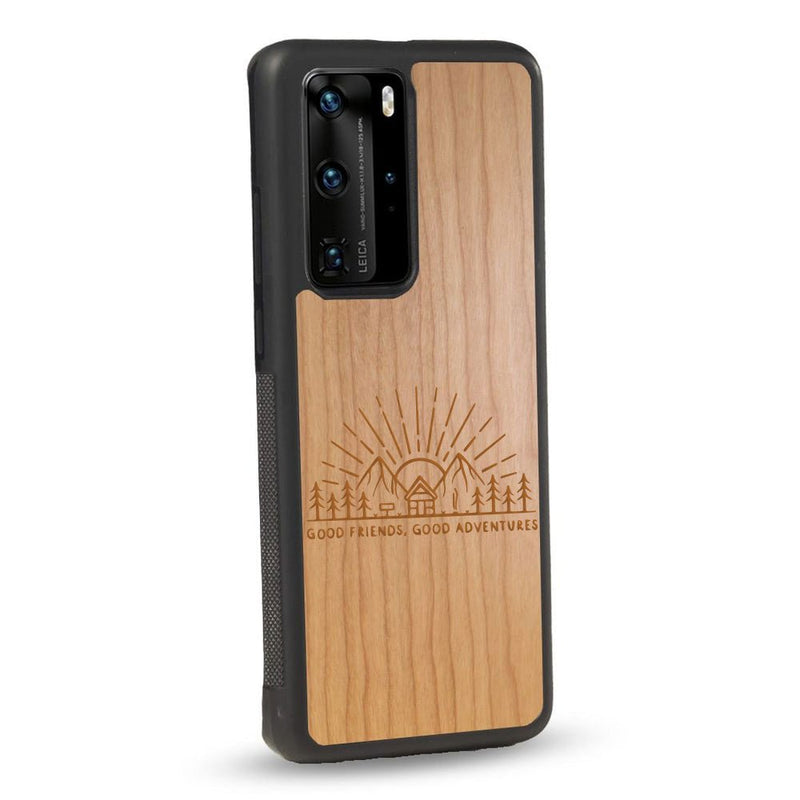 Coque Huawei - Sunset lovers - Coque en bois