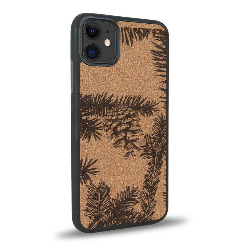 Coque iPhone 11 - La Pomme de Pin - Coque en bois