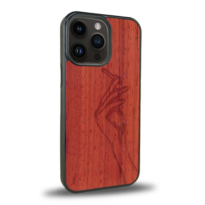 Coque iPhone 11 Pro - La Garçonne - Coque en bois