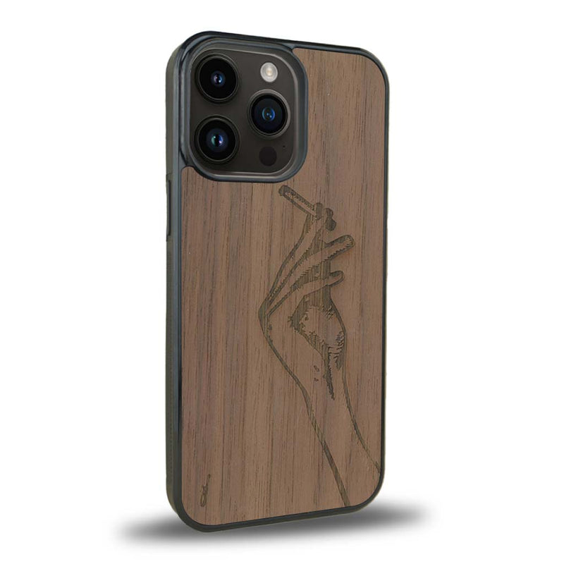 Coque iPhone 11 Pro - La Garçonne - Coque en bois