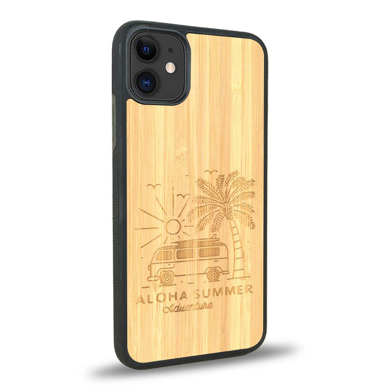 Coque iPhone 12 - Aloha Summer - Coque en bois