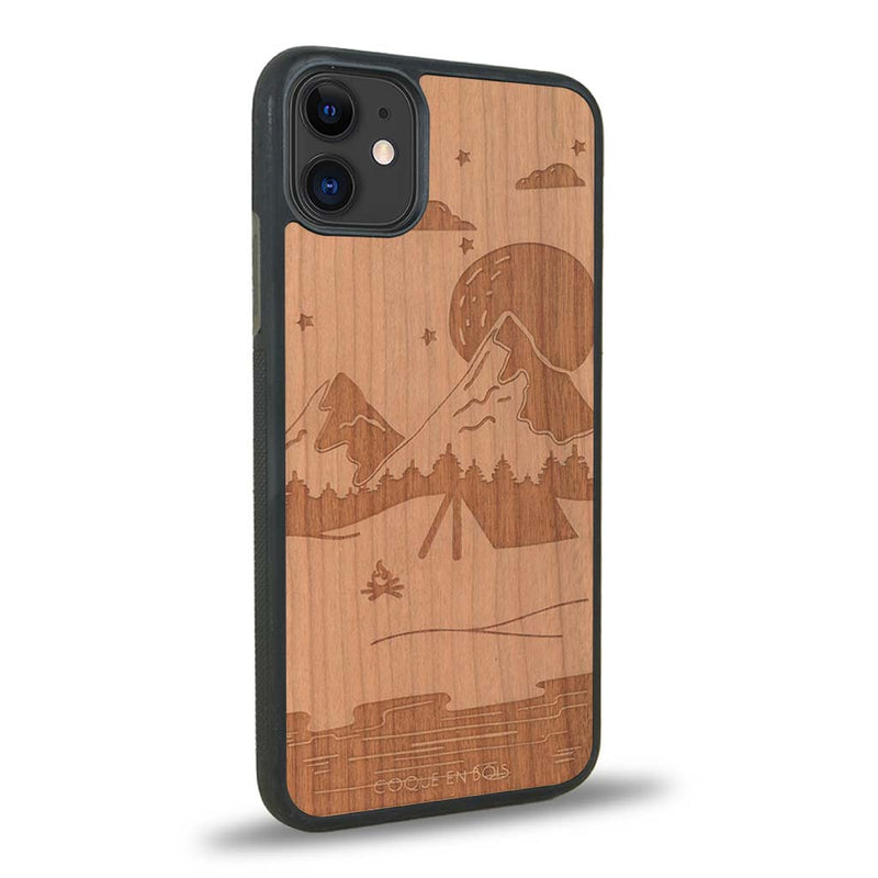 Coque iPhone 12 Mini - Le Campsite - Coque en bois