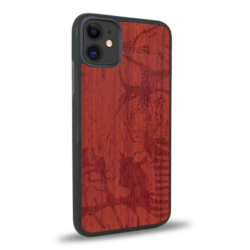 Coque iPhone 12 Mini - Le Tigre - Coque en bois