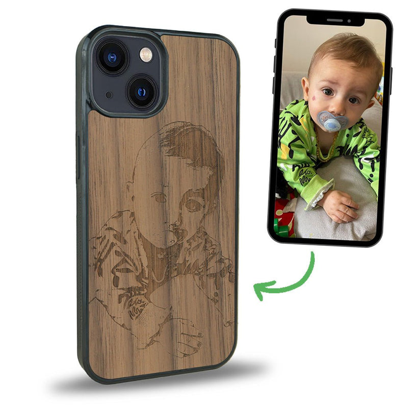 Coque iPhone 13 - La Personnalisable - Coque en bois