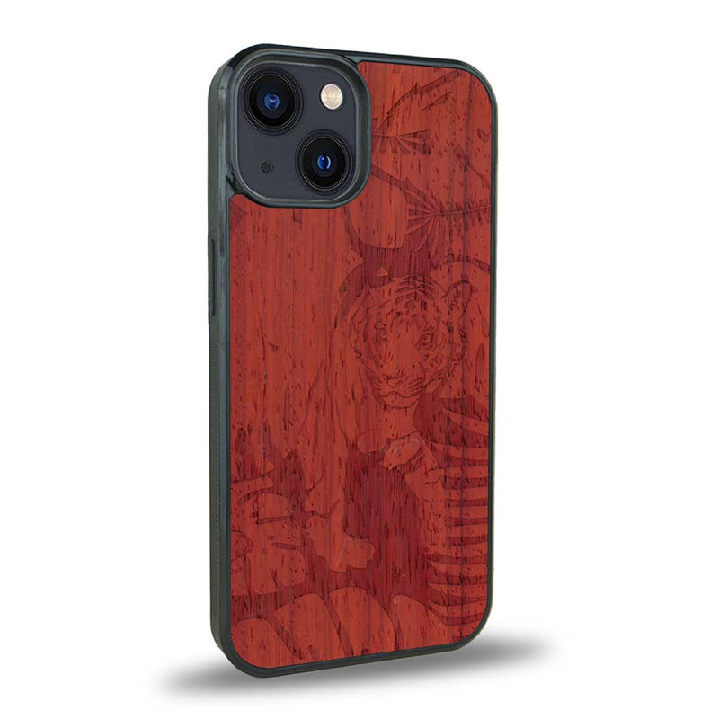 Coque iPhone 13 Mini - Le Tigre - Coque en bois