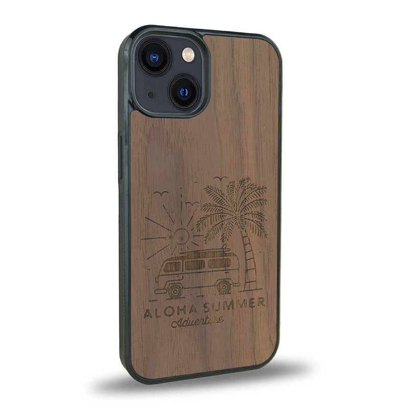 Coque iPhone 13 Mini + MagSafe® - Aloha Summer - Coque en bois