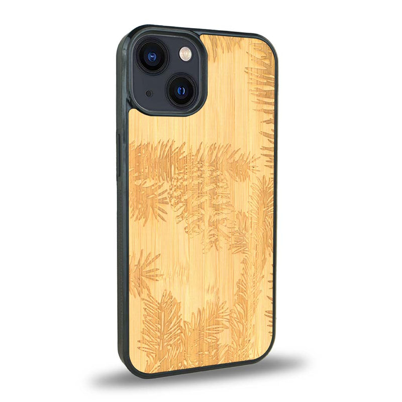 Coque iPhone 13 Mini + MagSafe® - La Pomme de Pin - Coque en bois