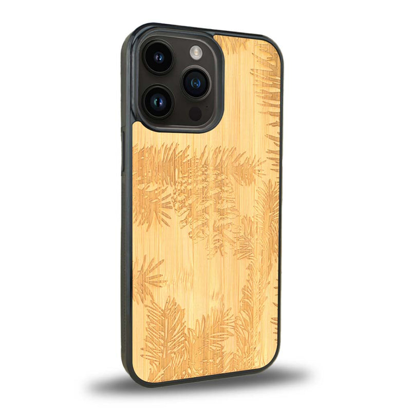 Coque iPhone 13 Pro + MagSafe® - La Pomme de Pin - Coque en bois