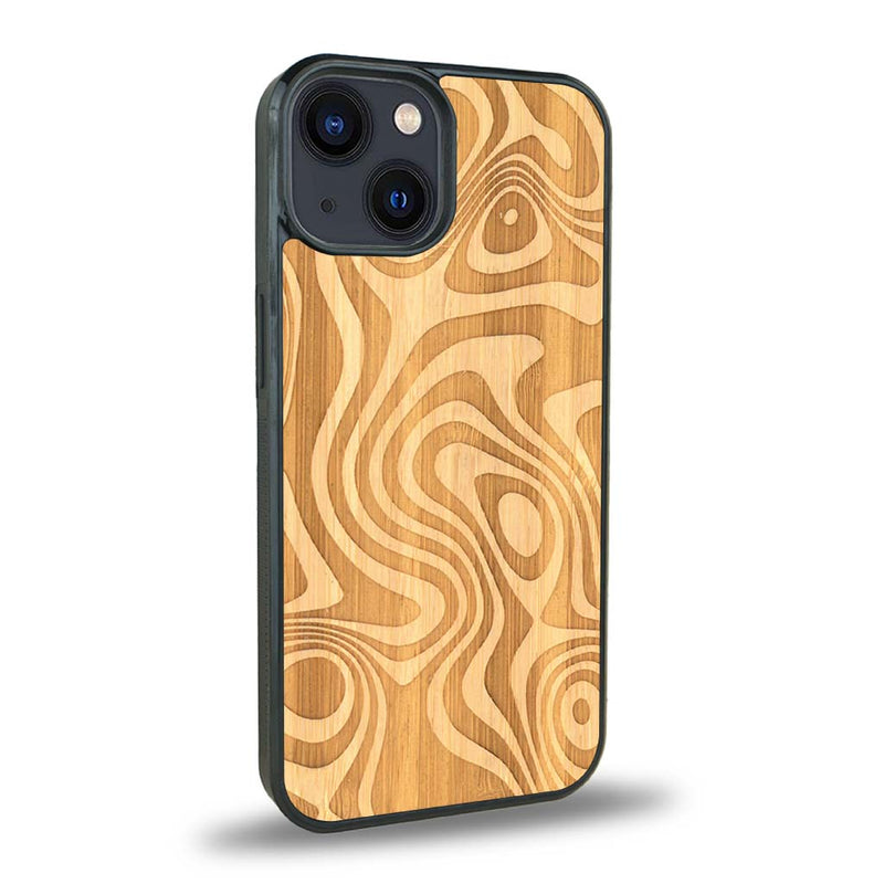 Coque iPhone 14 Plus + MagSafe® - L'Abstract - Coque en bois