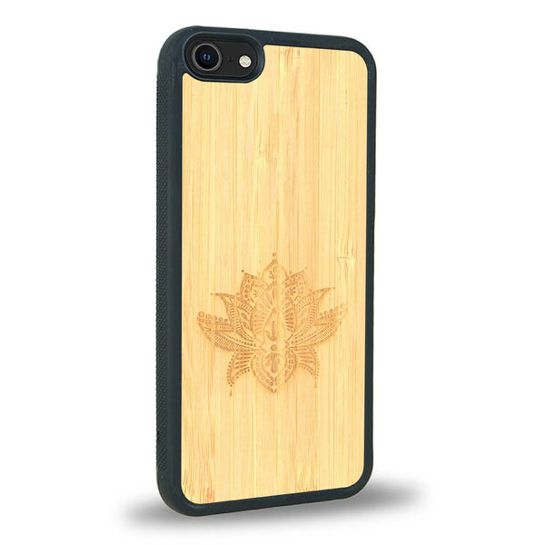 Coque iPhone 5 / 5s - Le Lotus - Coque en bois