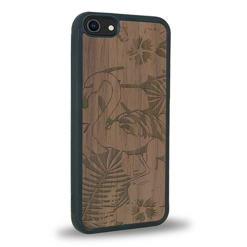 Coque iPhone 6 Plus / 6s Plus - Le Flamant Rose - Coque en bois