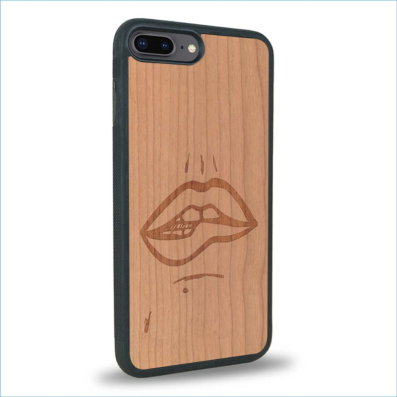 Coque iPhone 7 Plus / 8 Plus - The Kiss - Coque en bois