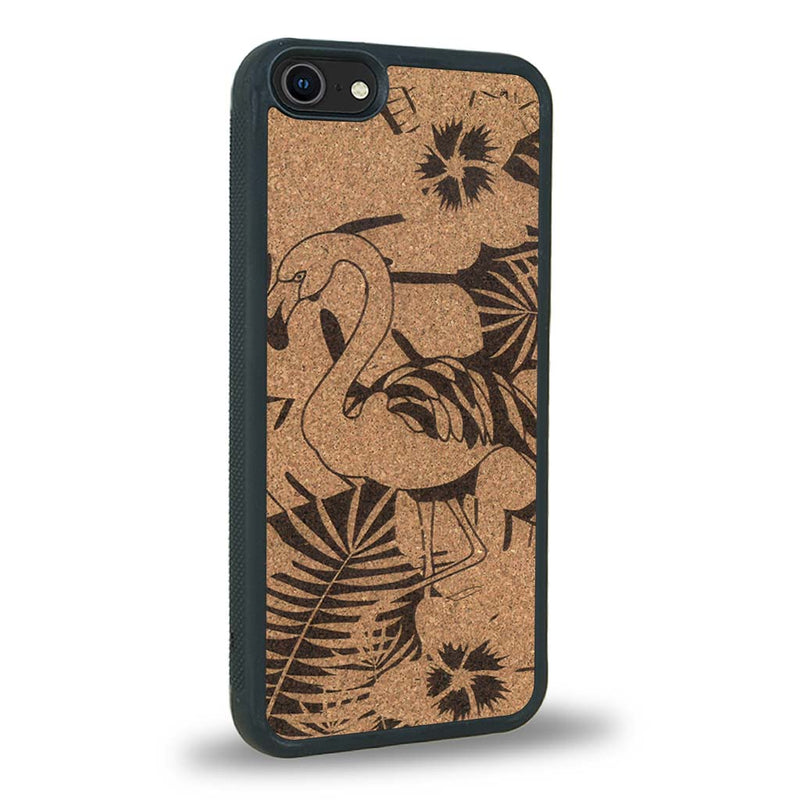 Coque iPhone SE 2016 - Le Flamant Rose - Coque en bois