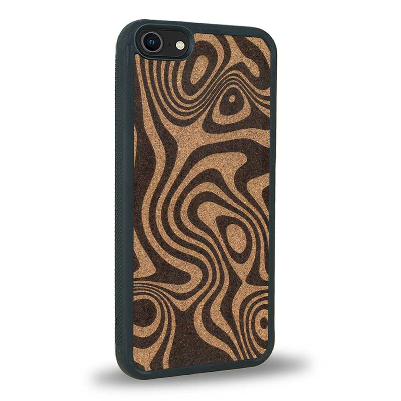 Coque iPhone SE 2022 - L'Abstract - Coque en bois