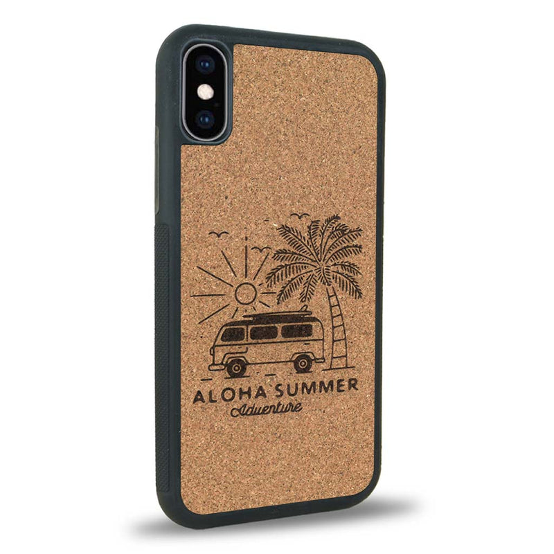 Coque iPhone X - Aloha Summer - Coque en bois