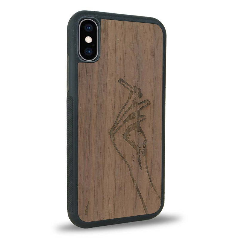 Coque iPhone X - La Garçonne - Coque en bois