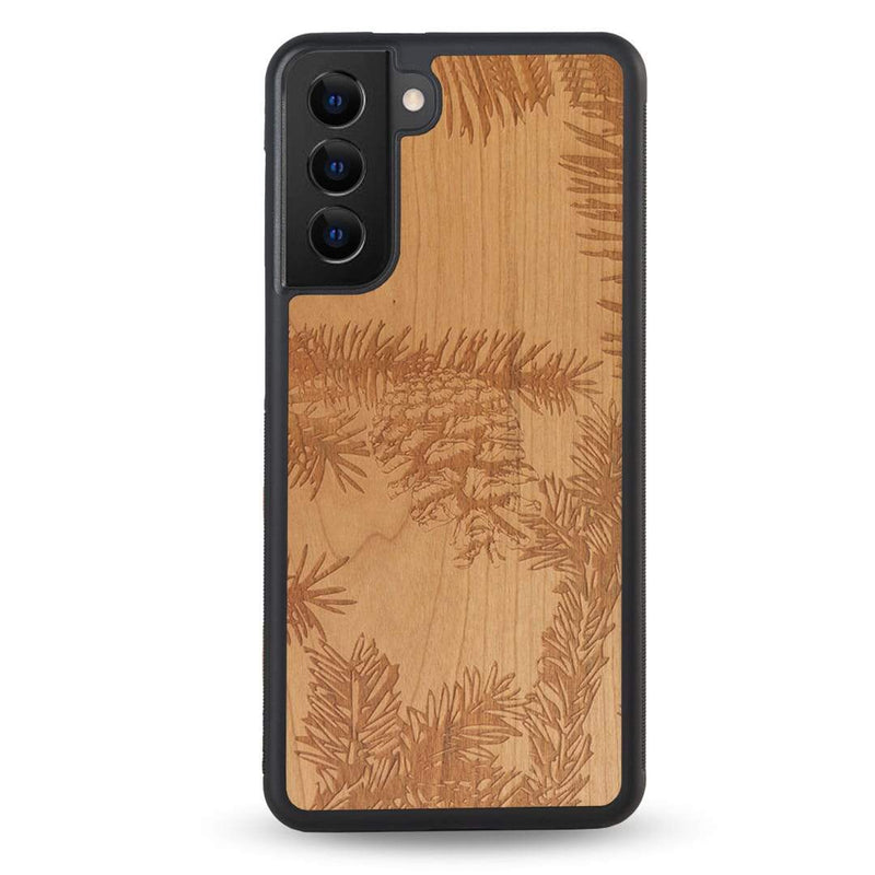 Coque OnePlus - La Pomme de Pin - Coque en bois