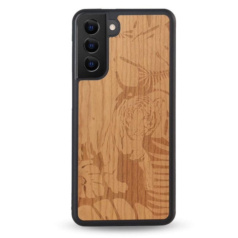 Coque OnePlus - Le Tigre - Coque en bois