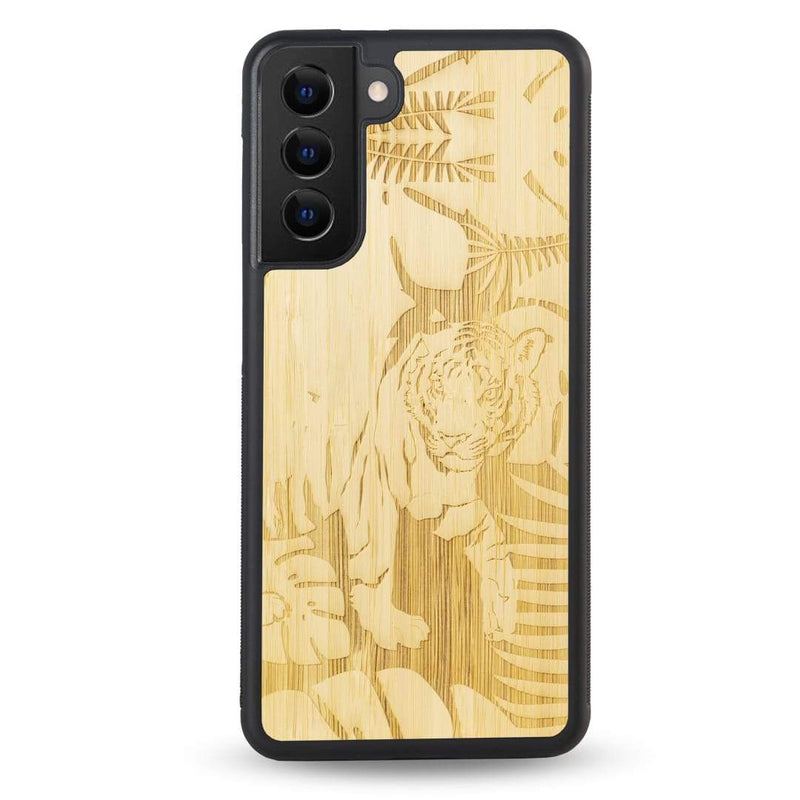 Coque OnePlus - Le Tigre - Coque en bois