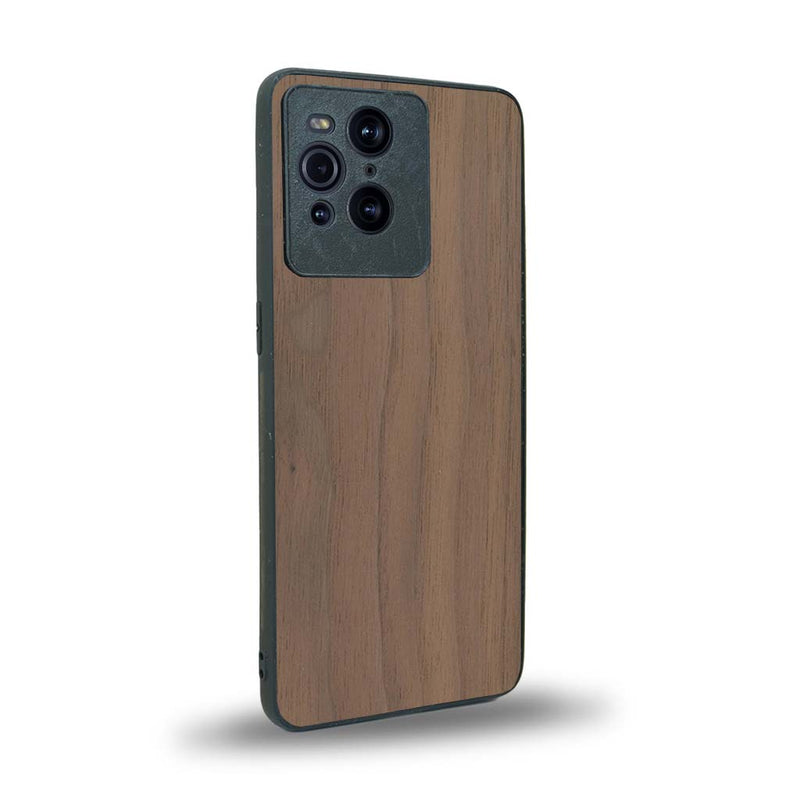 Coque de protection en bois véritable fabriquée en France pour Oppo Find X3 Pro sans gravure avec un design minimaliste et moderne