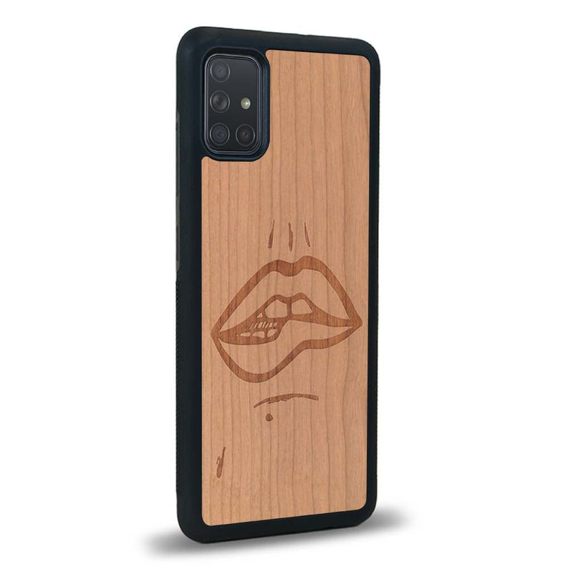 Coque Samsung A02S - The Kiss - Coque en bois