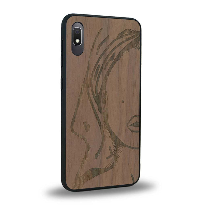 Coque Samsung A10 - Au féminin - Coque en bois