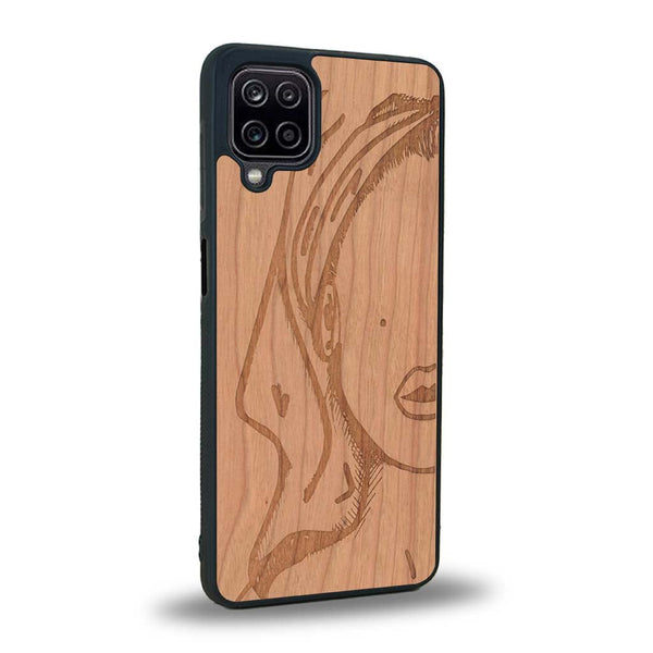 Coque Samsung A12 - Au féminin - Coque en bois