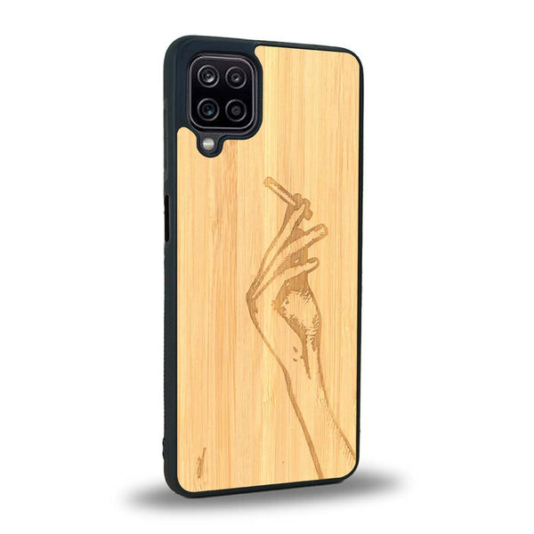 Coque Samsung A12 - La Garçonne - Coque en bois