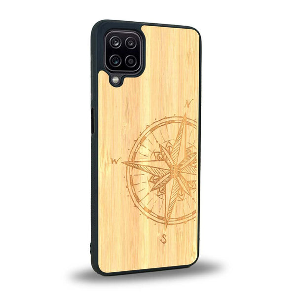 Coque Samsung A12 - La Rose des Vents - Coque en bois