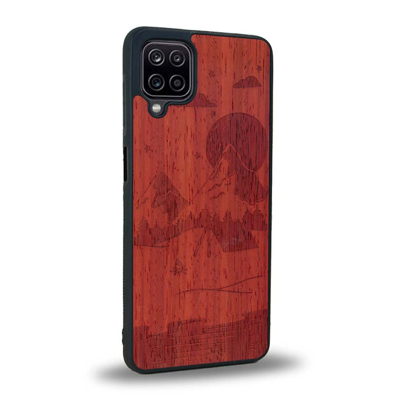 Coque Samsung A12 - Le Campsite - Coque en bois