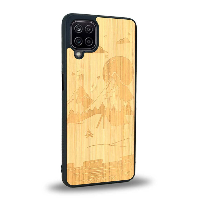 Coque Samsung A12 - Le Campsite - Coque en bois