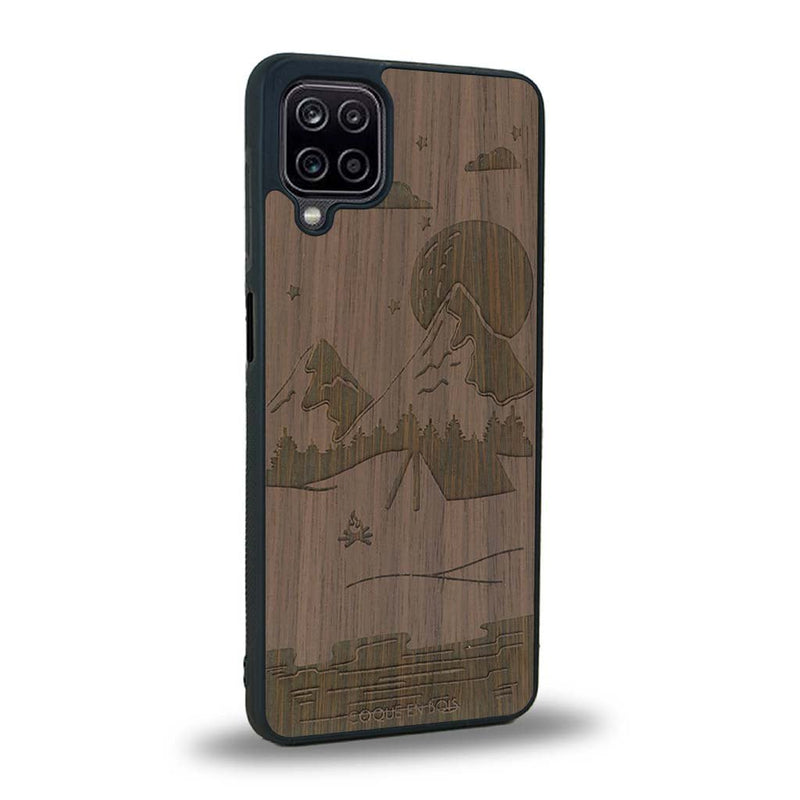 Coque Samsung A12 - Le Campsite - Coque en bois