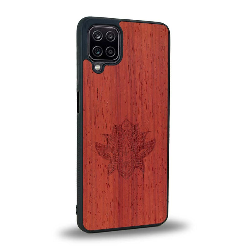 Coque Samsung A12 - Le Lotus - Coque en bois