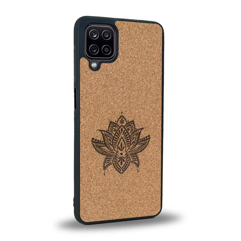 Coque Samsung A12 - Le Lotus - Coque en bois