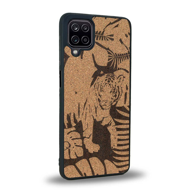 Coque Samsung A12 - Le Tigre - Coque en bois