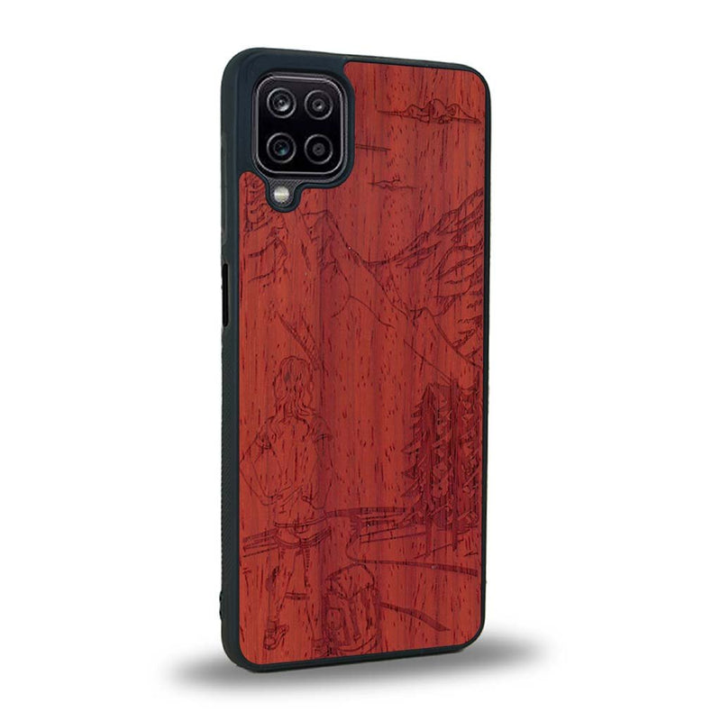 Coque Samsung A12 - L'Exploratrice - Coque en bois