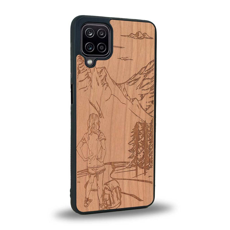 Coque Samsung A12 - L'Exploratrice - Coque en bois