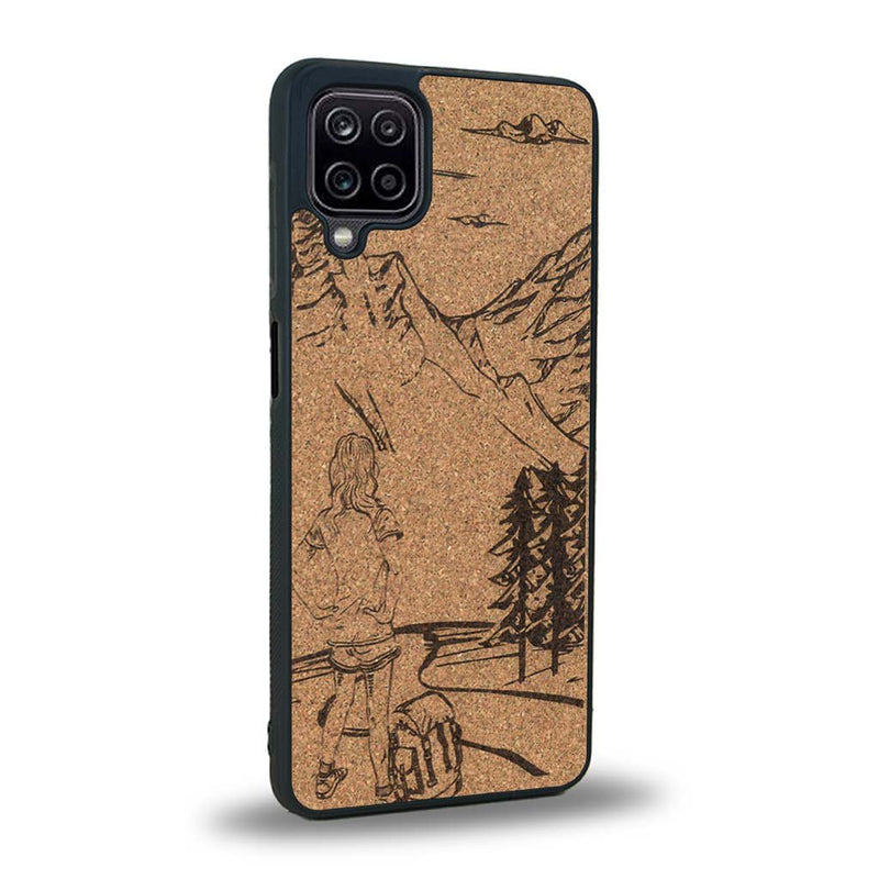 Coque Samsung A12 - L'Exploratrice - Coque en bois