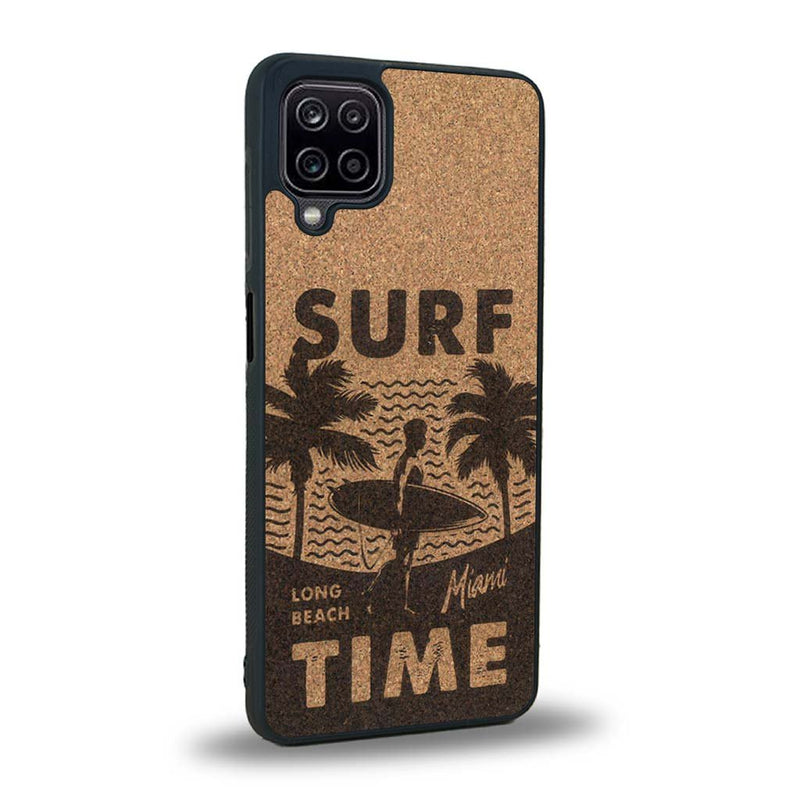 Coque Samsung A12 - Surf Time - Coque en bois