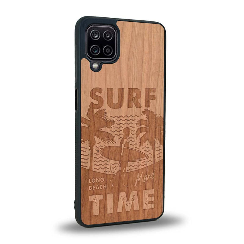 Coque Samsung A12 - Surf Time - Coque en bois