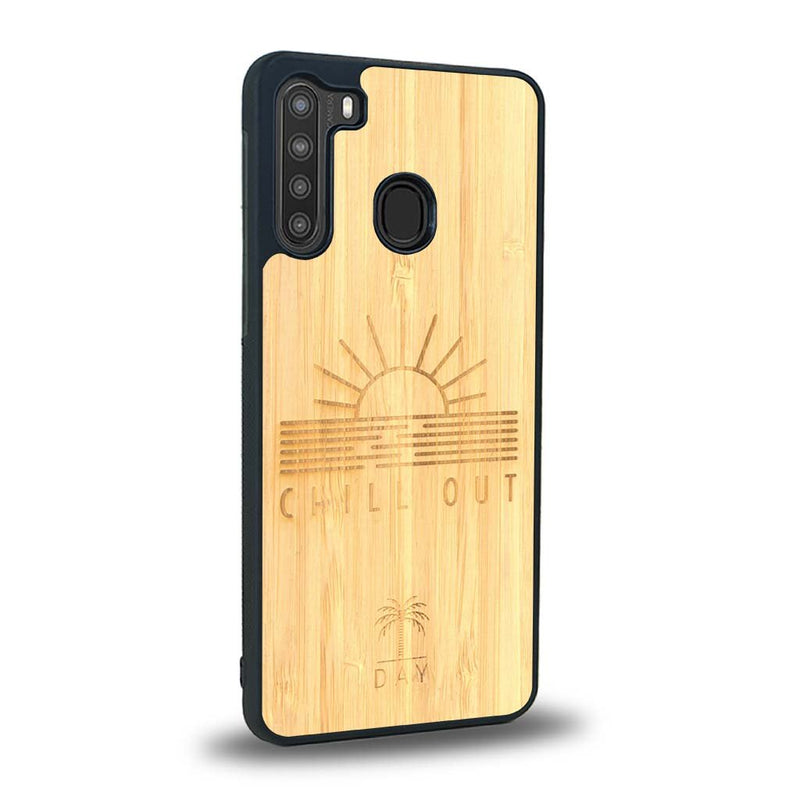 Coque Samsung A21 - La Chill Out - Coque en bois