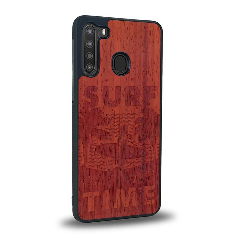 Coque Samsung A21 - Surf Time - Coque en bois