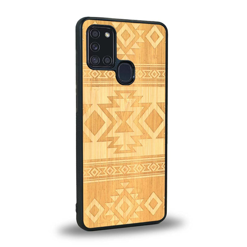 Coque Samsung A21S - L'Aztec - Coque en bois