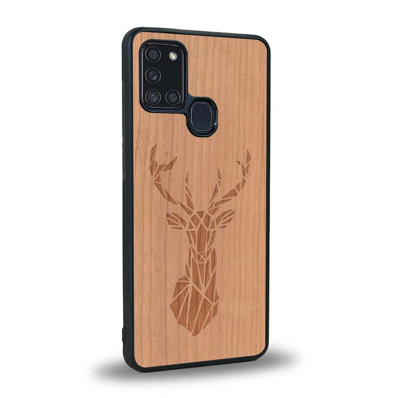 Coque Samsung A21S - Le Cerf - Coque en bois