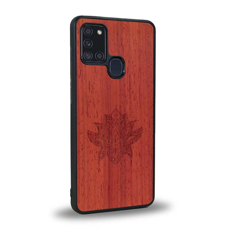 Coque Samsung A21S - Le Lotus - Coque en bois