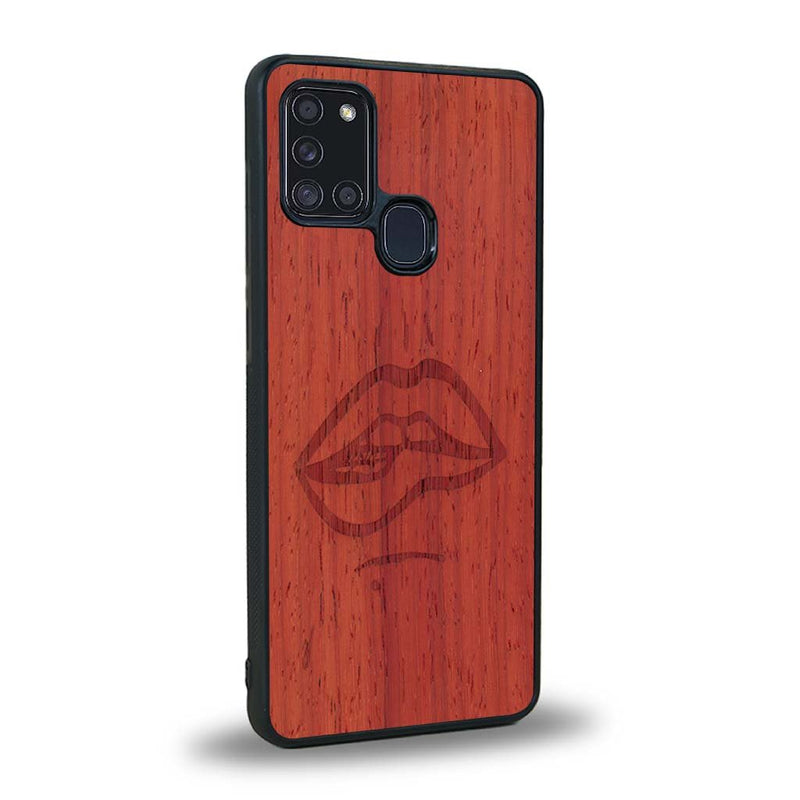 Coque Samsung A21S - The Kiss - Coque en bois