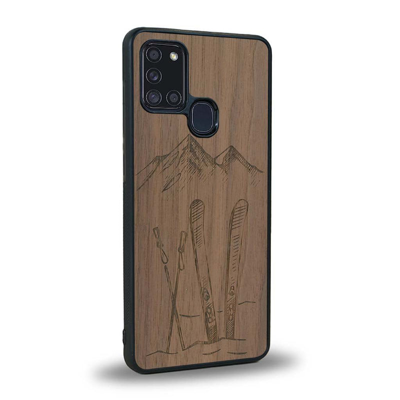 Coque Samsung A21S - Winter Holidays - Coque en bois