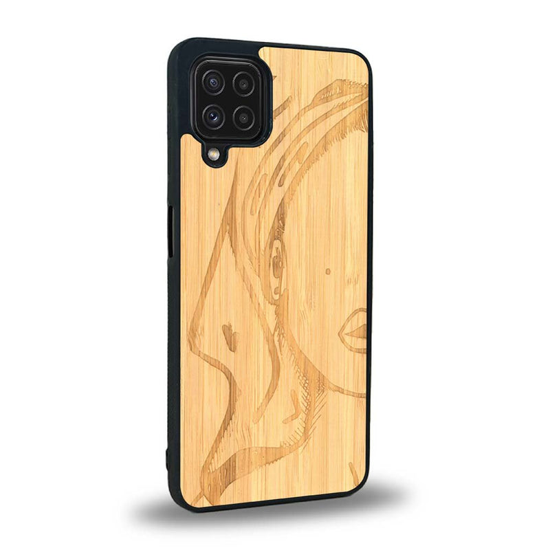 Coque Samsung A22 - Au féminin - Coque en bois