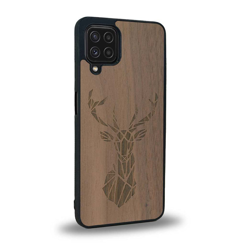 Coque Samsung A22 - Le Cerf - Coque en bois