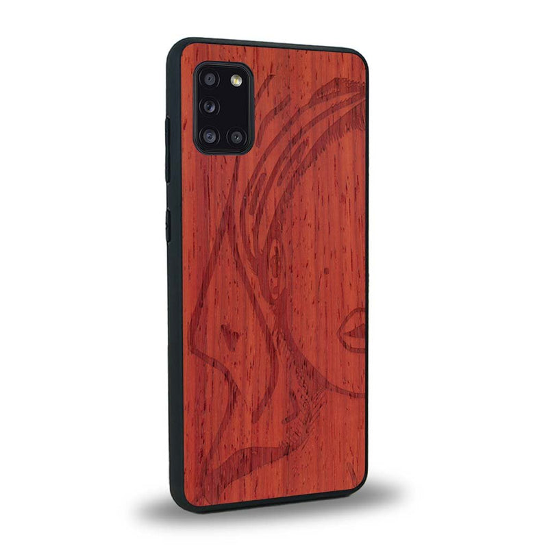 Coque Samsung A31 - Au féminin - Coque en bois